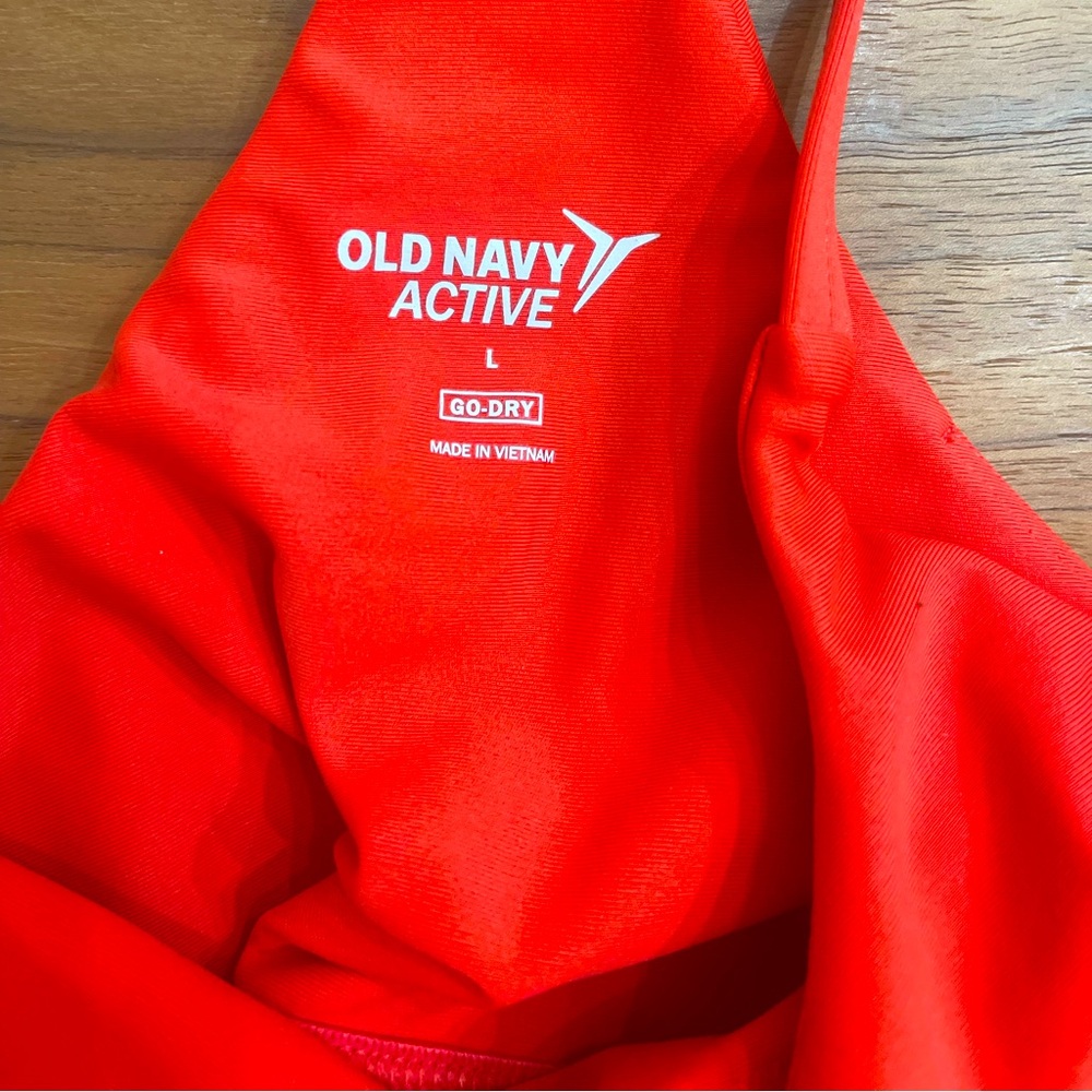 Women’s Old Navy Red Athletic Tank size Large - Picture 2 of 4